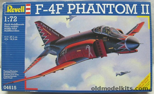 Revell 1/72 F-4F Phantom II - JG 71 25 Years with Phantoms 'Richthofen' Sq Wittmund 1999 or JG 73 'Molders' Neuburg/Donau 1995, 04615 plastic model kit